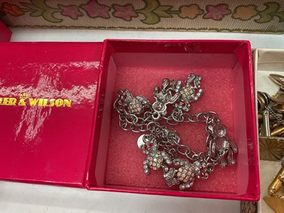 Lot 1099 - Group of costume jewellery including Butler & Wilson and watches