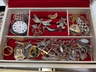 Lot 1099 - Group of costume jewellery including Butler & Wilson and watches