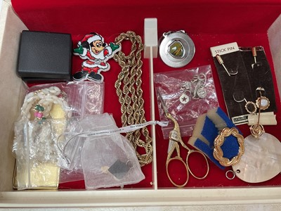 Lot 1099 - Group of costume jewellery including Butler & Wilson and watches