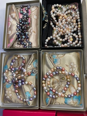 Lot 1099 - Group of costume jewellery including Butler & Wilson and watches