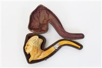 Lot 4166 - Finely Carsved late 19th century meerschaum...