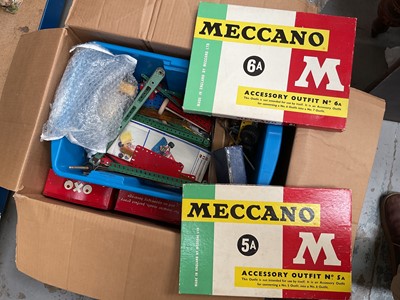Lot 75 - Box of Meccano, including Accessory Outfit 5a and 6a