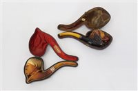 Lot 4171 - Early 20th century meerschaum pipe Carsved as...