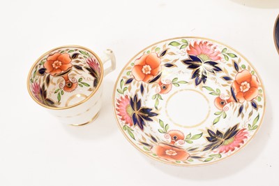 Lot 25 - Group of English 18th / 19th century cups and saucers, including trio and pairs