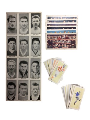 Lot 356 - Cigarette Trade Cards to include Famous Footballers-Wizard, World Cup Footballers - Adventure, 50 Star Footballers of 1953 - Tiger Soccer Teams Bubble Gum, Test Cricketers - Barratt and others (...