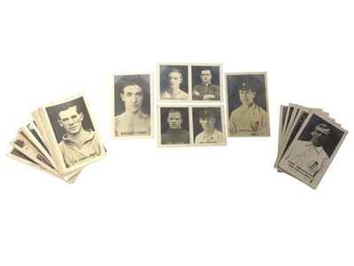 Lot 357 - Football 1920s Trade Cards to include Pluck Famous Football Teams, Champion Famous Football Captains, British Team of Footballers DC Thompson plus others