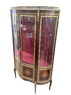 Lot 1250 - Twentieth century Vitrine with gilt metal mounts (original bill of sale)