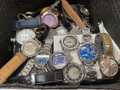 Lot 1136 - Group of various wristwatches including Rotary, Citizen, Seiko, Timex etc