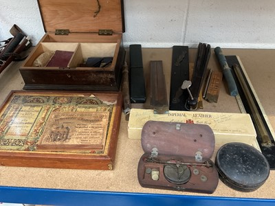 Lot 69 - Georgian cased gold scales etc
