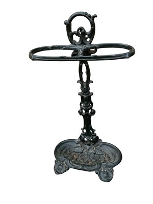 Lot 1285 - Cast iron stick stand