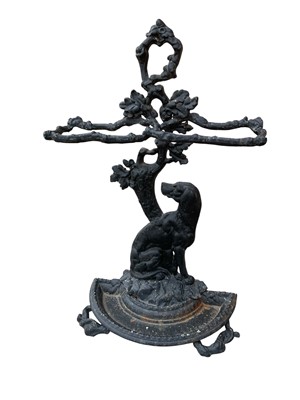 Lot 1286 - Cast iron stick stand