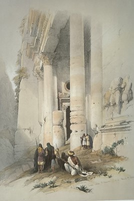 Lot 343 - After David Roberts, Petra, 50cm x 34cm, glazed gilt frame