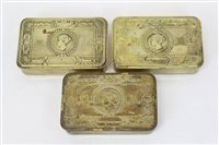 Lot 4184 - Three First World War Queen Mary 1914 brass...