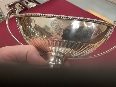 Lot 152 - A fine pair of George III Neo-Classical silver sauce tureens by John Schofield, London 1788.