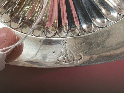 Lot 152 - A fine pair of George III Neo-Classical silver sauce tureens by John Schofield, London 1788.