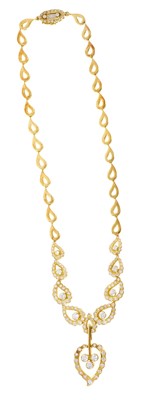 Lot 372 - Diamond pendant necklace, estimated total diamond weight approximately 4.59cts