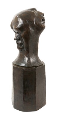 Lot 1071 - *Michael Ayrton (1921-1975) bronze - 'Tricephalic', 2/9, signed, 62cm high overall