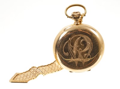 Lot 541 - 14ct Zenith pocket watch