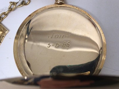Lot 541 - 14ct Zenith pocket watch