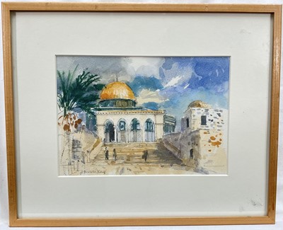 Lot 142 - Pamela Kay (b.1939) watercolour, 17cm x 25cm, pencil signed, glazed frame