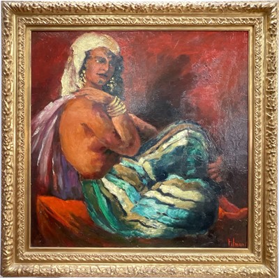 Lot 298 - Emile Henri Tilmans (1883-1960) oil on canvas - La Bayadere, signed and dated 1948 verso, 75.5cm square, in gilt frame
