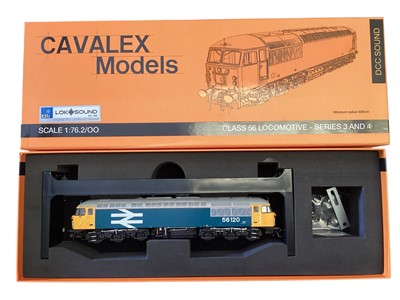 Lot 1805 - Cavalex Models OO Gauge BR Large Logo Class 56 Diesel Locomotive (Series 3 and 4) 56120, boxed (1)