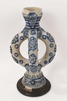 Lot 43 - Westerwald double ring ewer
