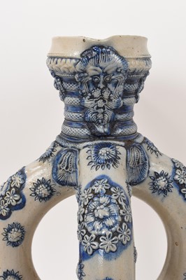 Lot 43 - Westerwald double ring ewer