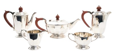 Lot 168 - Mappin & Webb silver five-piece tea/coffee service