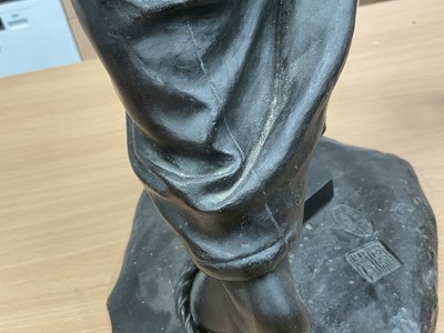 Lot 700 - Mori Hosei (1872-1941) impressive Japanese bronze standing figure of a woman with a lantern