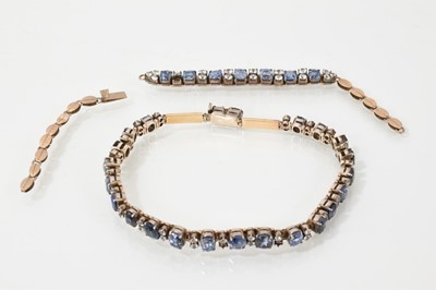 Lot 466 - Two sapphire bracelets
