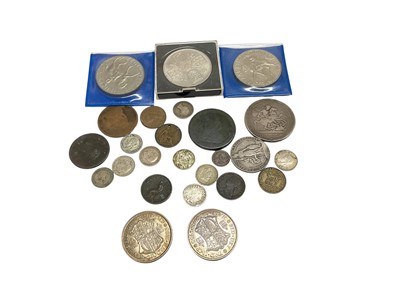 Lot 465 - G.B. - Mixed coinage to include George V silver Half Crowns 1933 x 2 UNC & other issues (Qty)