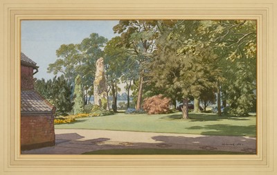 Lot 1032 - *Leonard Russell Squirrell (1893-1979) watercolour - Thorpe Hall, Ashfield