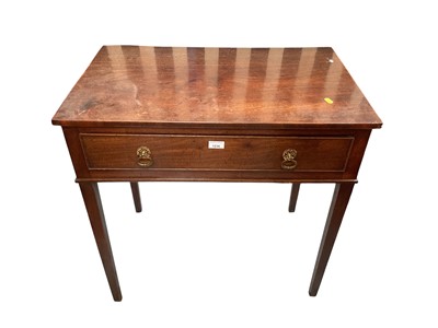Lot 1236 - Nineteenth century mahogany side table with single drawer, 76cm wide, 48.5cm deep, 76cm high