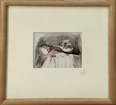 Lot 1184 - Ellen Churchyard (1826-1909) watercolour - The Alderman who has had too much goose