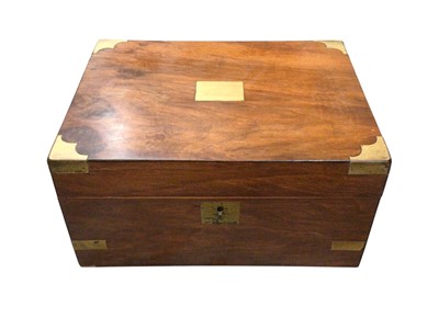 Lot 759 - Veneered writing slope with good leather inside