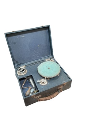 Lot 415 - Vintage miniature table top gramophone.