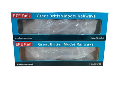 Lot 1821 - EFE OO Gauge Jim Nacco Wagon Imery's Blue (Light Weathering) (x3) &(Heavy Weathering) (x2), all boxed E87002-E87005 (5)