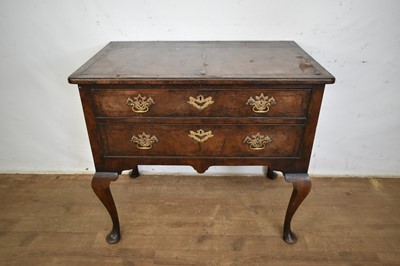 Lot 1291 - 18th century style walnut lowboy