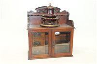 Lot 4224 - Early 20th century walnut smokers cabinet...