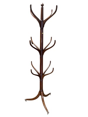 Lot 1406 - Good quality mahogany coat and stand