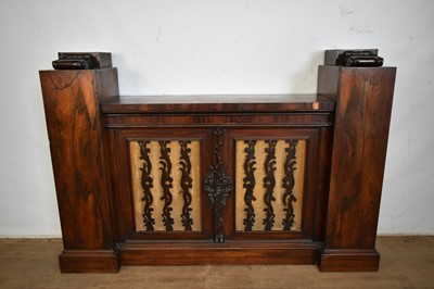 Lot 1223 - Highly unusual Scottish Regency rosewood sideboard