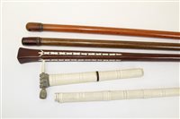 Lot 4227 - Mid-19th century smokers cane - the handle...