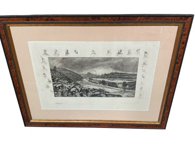 Lot 930 - Late 19th century engraving of a horse race