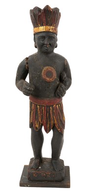 Lot 661 - 18th century tobacconist figure