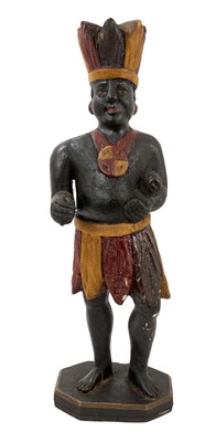 Lot 662 - 18th century tobacconist figure