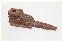 Lot 4237 - Finely Carsved Black Forest-style pipe of...