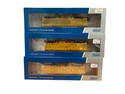 Lot 1860 - Dapol OO Gauge Network Rail Yellow 10A Ballast Wagons, boxed 4F-045-017, 4F-045-018 (x2), 4F-045-019 (x2) & 4F-045-020 (6)