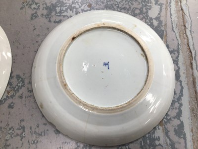 Lot 791 - Five 19th and 18th century Chinese blue and white porcelain plates and one Japanese (6)