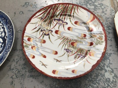 Lot 791 - Five 19th and 18th century Chinese blue and white porcelain plates and one Japanese (6)